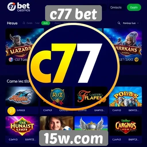 Opções de jogos disponíveis no c77 bet
