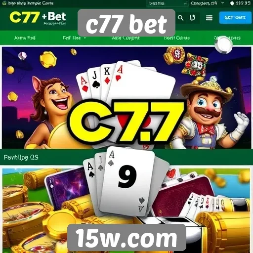 Principais jogos disponíveis no site c77 bet
